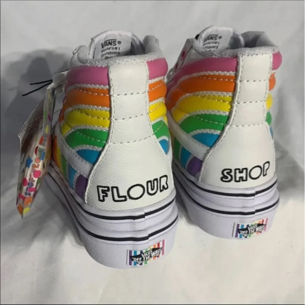 Vans Sk8 High Top Flour Shop Super Comfycush Platform Shoes RARE Limited Edition